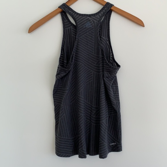 Adidas Climalite Burnout Tank Top Grey SzS - Picture 2 of 10